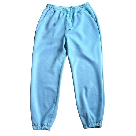 Dear Scarlett Blue Sweatpants Relaxed Fit Elastic Cuffs - Picture 1 of 5